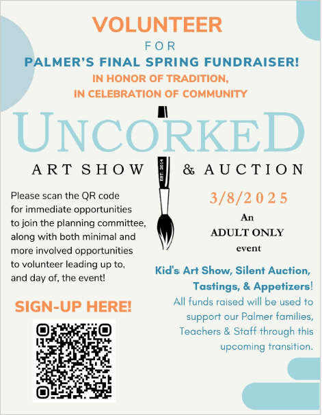 Palmer Uncorked Art Show and Auction, volunteers needed for event on March 8